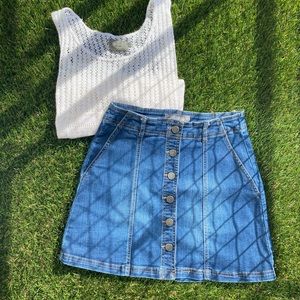 Blue jean skirt